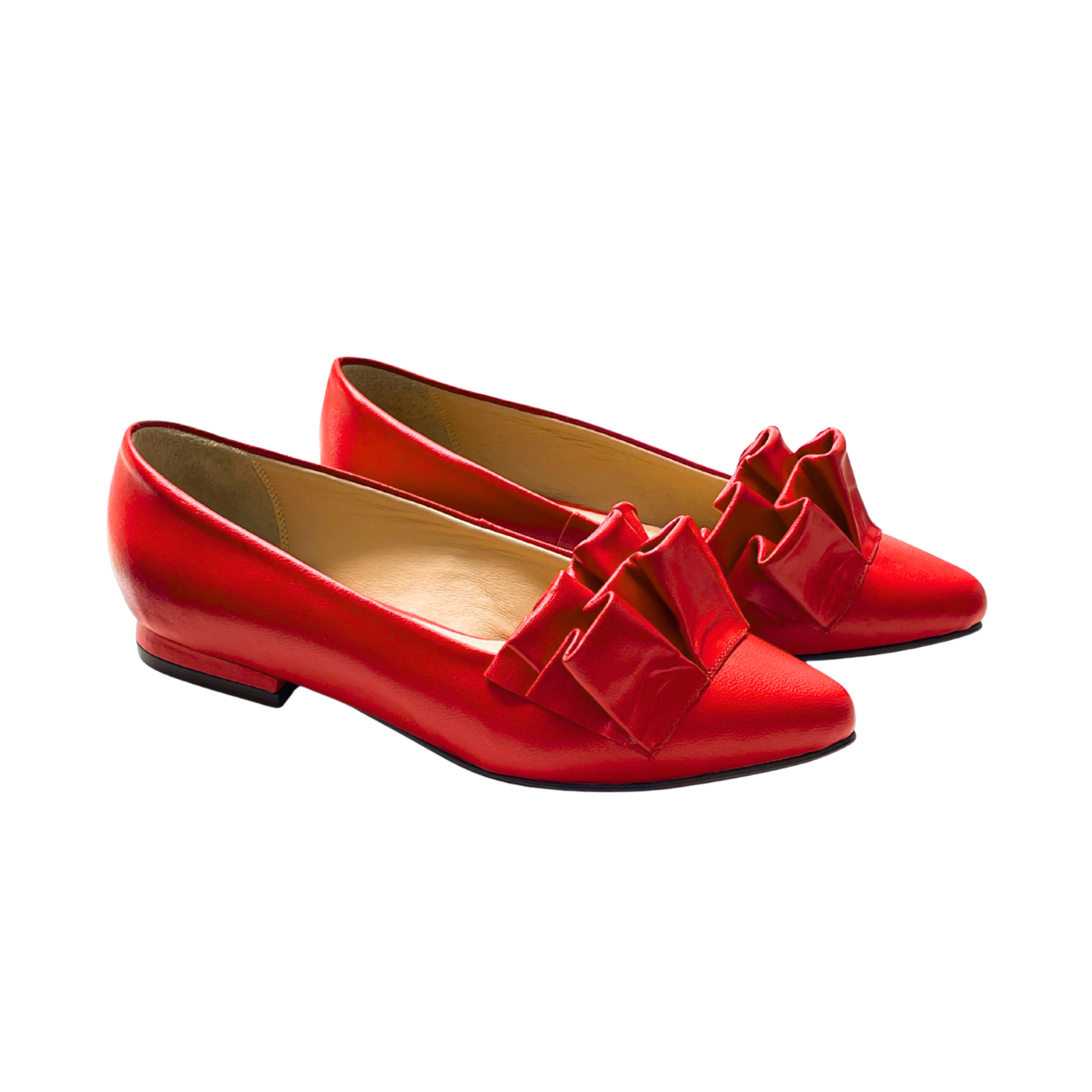 RED RUFFLES BALLERINA